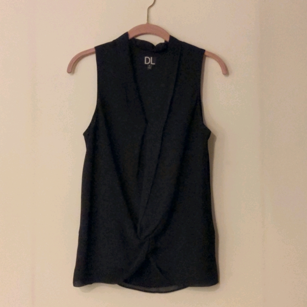 Chiffon Tank with front tie detail